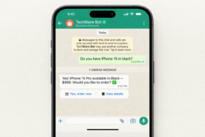 whatsapp chatbot conversation